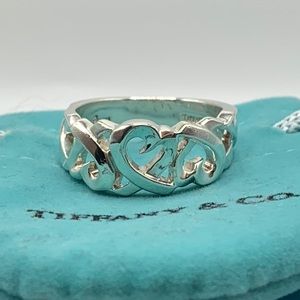 Tiffany & Co. Loving Hearts Band, size 7 1/2